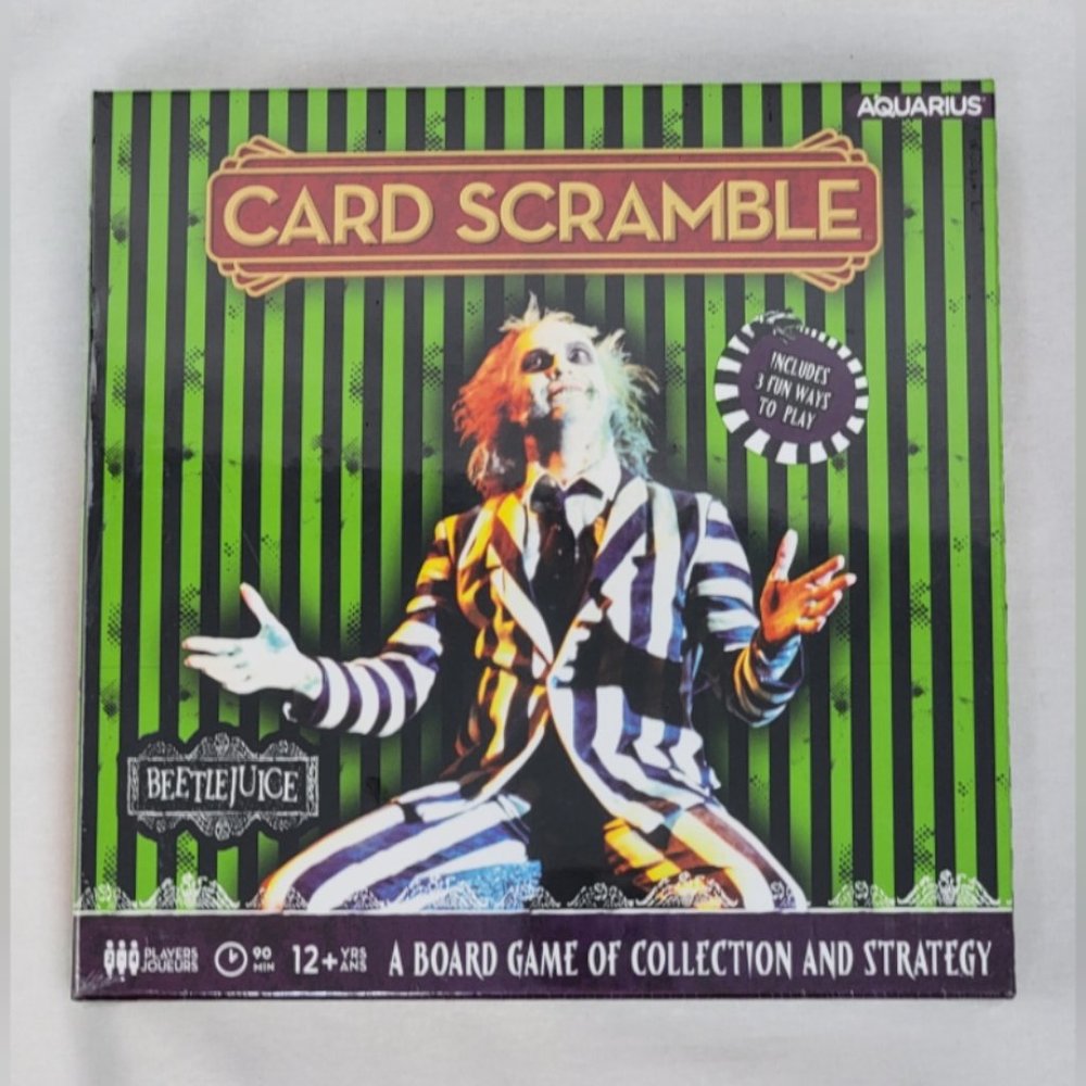 New! Beetlejuice card scramble game